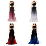 Women's Long Chiffon Evening Dress - Black/Multi - Dress - 26W - Polyester/Chiffon - image 16