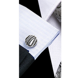 Funki Buys | Neckties | Men's 3 Pcs Gray Black Paisley Tie Set