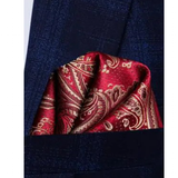 Funki Buys | Neckties | Men's 3 Pcs Red Gold Paisley Tie Set