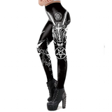 Women's Dark Grunge Gothic Punk Legging - Black - 8 / KDK2045 / Leggings - XL - Polyester - image 6