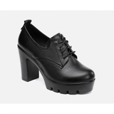 Women's Lace Up Platform Mary Janes - Red - 13cm / High Mary Janes - 43 B - PU Leather - image 15