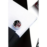 Funki Buys | Neckties | Men's 3 Pcs Black Silver Paisley Tie Set