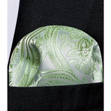 Funki Buys | Neckties | Men's 3 Pcs Pale Green Floral Tie Set