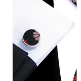 Funki Buys | Neckties | Men's 3 Pcs Black Colored Flowers Tie Set