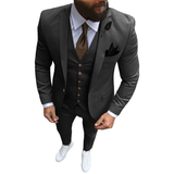 Men's Formal Wedding Attire 3 Pcs Slim Fit - Ivory - 3 Pcs Slim Suit - 5XL - Linen - image 28
