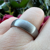 Tungsten Brushed Bands 8mm 6mm - Black - Wedding Band 8mm - 13 - Tungsten - image 12
