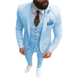 Men's Formal Wedding Attire 3 Pcs Slim Fit - Ivory - 3 Pcs Slim Suit - 5XL - Linen - image 23