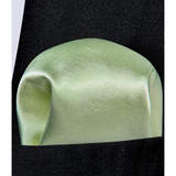 Funki Buys | Neckties | Men's 3 Pcs Green Satin Sheen Tie Set