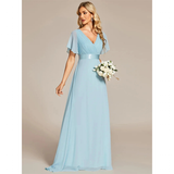 Funki Buys | Dresses | Women's Elegant Chiffon Evening Dress