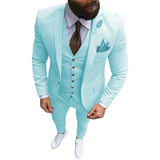Men's Formal Wedding Attire 3 Pcs Slim Fit - Ivory - 3 Pcs Slim Suit - 5XL - Linen - image 24