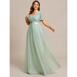 Women's Plus Size Long Evening Dress - Burnt Orange - Dress - 26 - Polyester Chiffon - image 29
