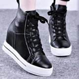 Women's Canvas High Rise Ankle Sneaker - White - Lace Up - 7 B - Canvas - image 32