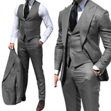 Men's Fashion Formal Wedding Tuxedos 3Pc - Royal Blue - 3 Pcs Suit - 6XL - Polyester - image 1