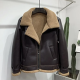 Men's Faux Leather Fleece Bomber Jacket - Black - Men's Jacket - 6XL - Genuine Leather - image 13