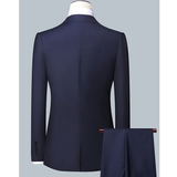 Men's High Quality 3 Pcs Formal Dress Suit - Grey - 1 / 3 Pcs Suit - M (EUR XXS) - Polyester - image 17