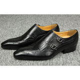 Men's Luxury Leather Formal Dress Shoe - Black - Men's Dress Shoe - 47 B - Genuine Leather - image 18