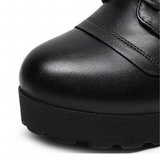 Women's Real Leather Mary Jane Platforms - Red - 3 / 10cm - 10.5 B - Genuine Leather - image 15