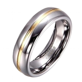 Men's Women's Stunning Engagement Ring - Gold/Silver - Women's Wedding Band - 13 - Tungsten Carbide - image 1