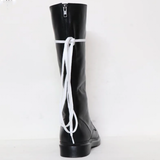 Men's Deluxe Leather High Lace Up Boots - Black - 1 - Style Boot - 46 B - Genuine Leather - image 6