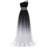 Women's Long Chiffon Evening Dress - Black/Multi - Dress - 26W - Polyester/Chiffon - image 10