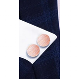 Men's 3 Pcs Soft Salmon Striped Tie Set - Salmon - Necktie / 3804 - One Size - Polyester - image 2