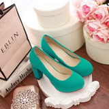 Funki Buys | Shoes | Women's Faux Suede High Chunky Heels