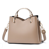 Handbags Women's Luxury Two Toned Bags - Beige - Handbag - Small - PU Leather - image 18