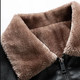 Men's Warm Faux Fleece Leather Jackets - Black - Jacket - 4XL - PU Leather - image 19