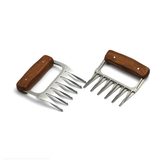 Stainless Steel Wood Meat Claws - Brown - 2pcs Meat Claws - Medium - Stainless Steel/Wood - image 19