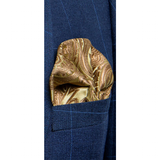 Funki Buys | Neckties | Men's 3 Pcs Golden Floral Silk Tie Set