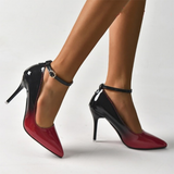Women's Gradient Color High Stilettos - Red - Gradient Stilettos - PU Patent Leather - image 6