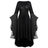 Women's Long Medieval Cosplay Dress - Red - A / Dress - 5XL - Polyester - image 16