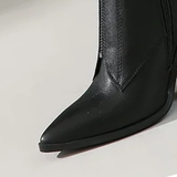 Women's Pointed Toe Zip Up Ankle Boots - Alligator Pattern - Black - 11.5 B - PU Leather - image 22
