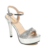 Women's Metallic Party Platform Sandals - Gold - Party Platforms - 40 B - PU Leather - image 3