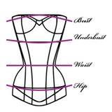 Women's Pretty Strappy Lace Up Corset - Purple - Corset Top - 6XL - Polyester - image 21