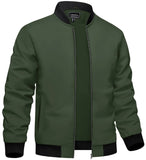 Men's Smart Stand Collar Dress Jacket - Green - Jacket - 8XL - Polyester - image 29