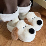 Women's Cute Puppy Slippers - Cream - Full Puppy Slippers - 34-35 - Plush - image 19