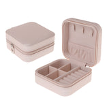 Small Travel Jewelry Box Zip Up - Light Pink - Travel Jewelry Case - PU Leather - image 10