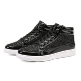 Men's Women's Bling Lace Up Sneakers - Gold - Bling Sneakers - 9.5 B - PU Leather - image 39