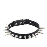 Women's Spike Collar Gothic Necklace - Black - Spike Collar Necklace - PU Leather - image 14