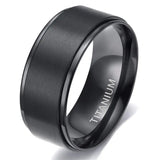 Black Titanium Wedding Band Ring 1 Pcs - Black - Wedding Band 10mm - 13 - Tungsten Carbide - image 16