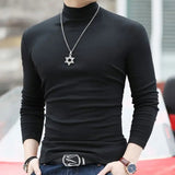Men's Women's Slim Fit Mock Neck Shirts - Black - Skivvy - 6XL - Polyester - image 23