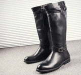 Women's Leatherr British Style Riding Boots - Brown - 46 B - PU Leather - image 17