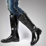Women's Leatherr British Style Riding Boots - Brown - 46 B - PU Leather - image 16