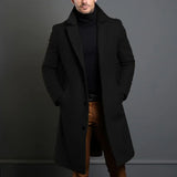 Men's Elegant 3/4 Casual Business Coats - Khaki - Jacket - 3XL - Polyester - image 7