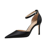 Women's Luxury Satin Stiletto Pumps - Nude - 8 cm Heel / Bow Tie Shoes - 43 B - Satin - image 21