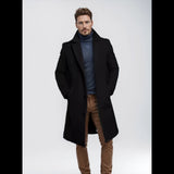 Men's Elegant 3/4 Casual Business Coats - Khaki - Jacket - 3XL - Polyester - image 6