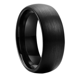 Tungsten Brushed Bands 8mm 6mm - Black - Wedding Band 8mm - 13 - Tungsten - image 13