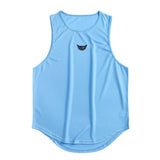 Men's Gym & Bodybuilding Tank Tops - Blue - Gym Top - 4XL - Polyester - image 3