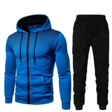 Men's Sporty Track Suit Sets 2Pcs - Beige - Activewear Set - 3XL - Polyester - image 5